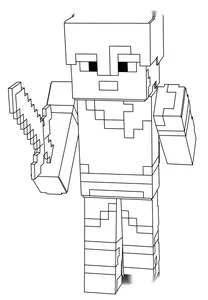 Minecraft alex action figure