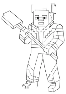 Minecraft dawn runcie with shovel
