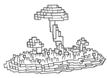 Minecraft floating island
