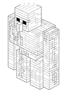 Minecraft iron golem with vines
