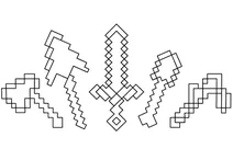 Minecraft tools set