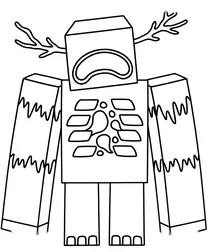 Minecraft warden drawing
