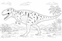 Monolophosaurus dinosaur