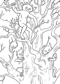Monsters in the haunted tree