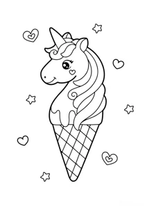 Unicorn ice cream