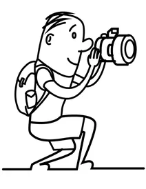 Мультфільм мандрівник фотографування