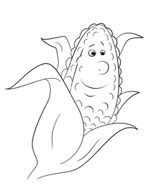 Мультяшний качан кукурудзи