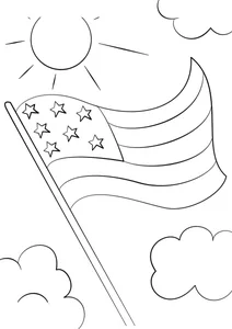 Мультяшний прапор сша