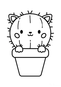 Милий кактус котик
