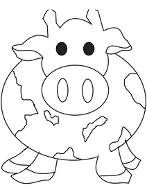 Милий мультфільм корова