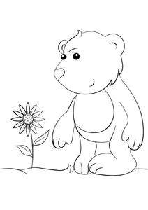 Милий мультяшний ведмедик