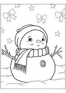 Cute snowman