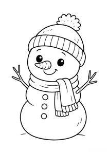Cute funny snowman