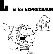 На l літеру починається слово “leprechaun