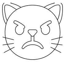 Надутий кіт emoji