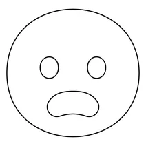Нахмурене обличчя з відкритим ротом emoji