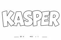Name coloring: kasper