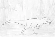 Nanuqsaurus in swamp forest
