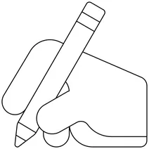 Написання руки emoji