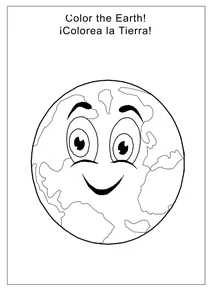 Nasa glory mission: cartoon earth