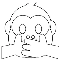 Не говоріть злий мавпи emoji