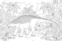 Nodosaurus in the jungle