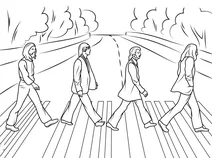Обкладинка альбому бітлз “abbey road