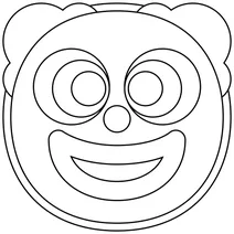 Обличчя клоуна emoji