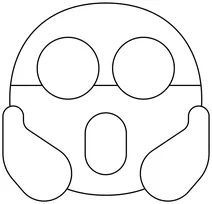 Обличчя кричить у страху emoji