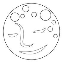 Обличчя молодого місяця
