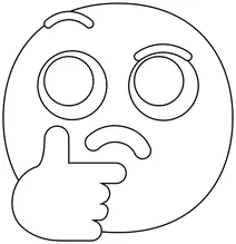 Обличчя мислення emoji