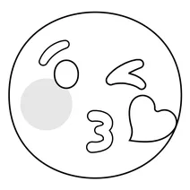 Обличчя поцілунку emoji