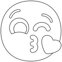 Обличчя, яке дає поцілунок emoji