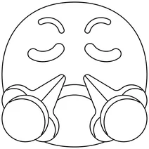 Обличчя з парою з носа emoji