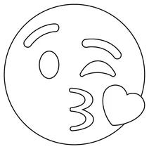 Обличчя з поцілунком emoji