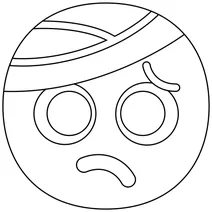 Обличчя з пов’язкою emoji