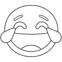 Обличчя зі сльозами радості emoji