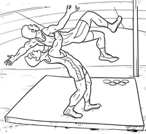 Olympic wrestling throw