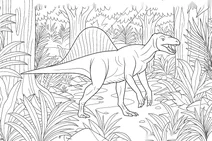 Ouranosaurus in the jungle