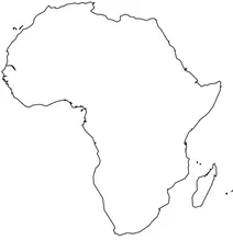 Outline map of africa