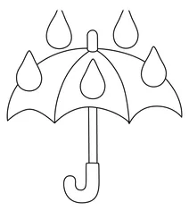 Парасолька з краплями дощу emoji
