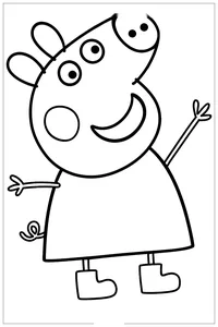Peppa pig in welly boots