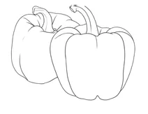 Peppers coloring page