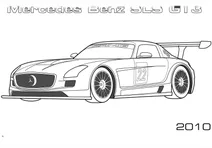 Перегонове авто 2010 mercedes-benz sls gt3