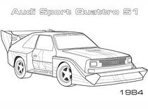 Перегоновий автомобіль 1984 audi sport quattro s1