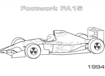 Перегоновий автомобіль footwork fa15