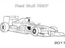 Перегоновий автомобіль формули-1 red bull rb7