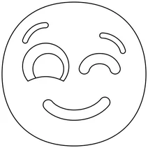 Підморгування обличчя emoji