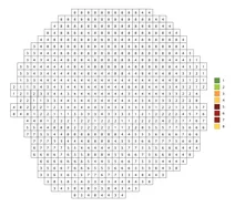 Pixel art burger color by number