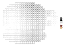 Pixel art cute coffee cup color by number